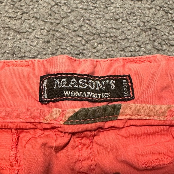 Mason Womens Rites Cargo Pants Coral Wide Leg Zippers Made in Italy Size EU 42 - Picture 11 of 14